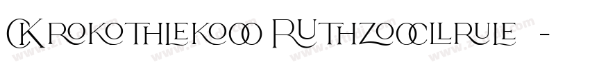 Brethen Stylish字体字体转换